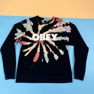 Obey Tie-Dye Long Sleeve Shirt